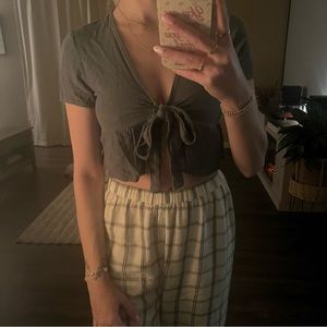 Lottie Miss Tied short sleeve crop top